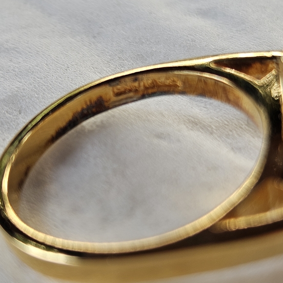 Gold and Purple Statement Ring - Picture 8 of 14